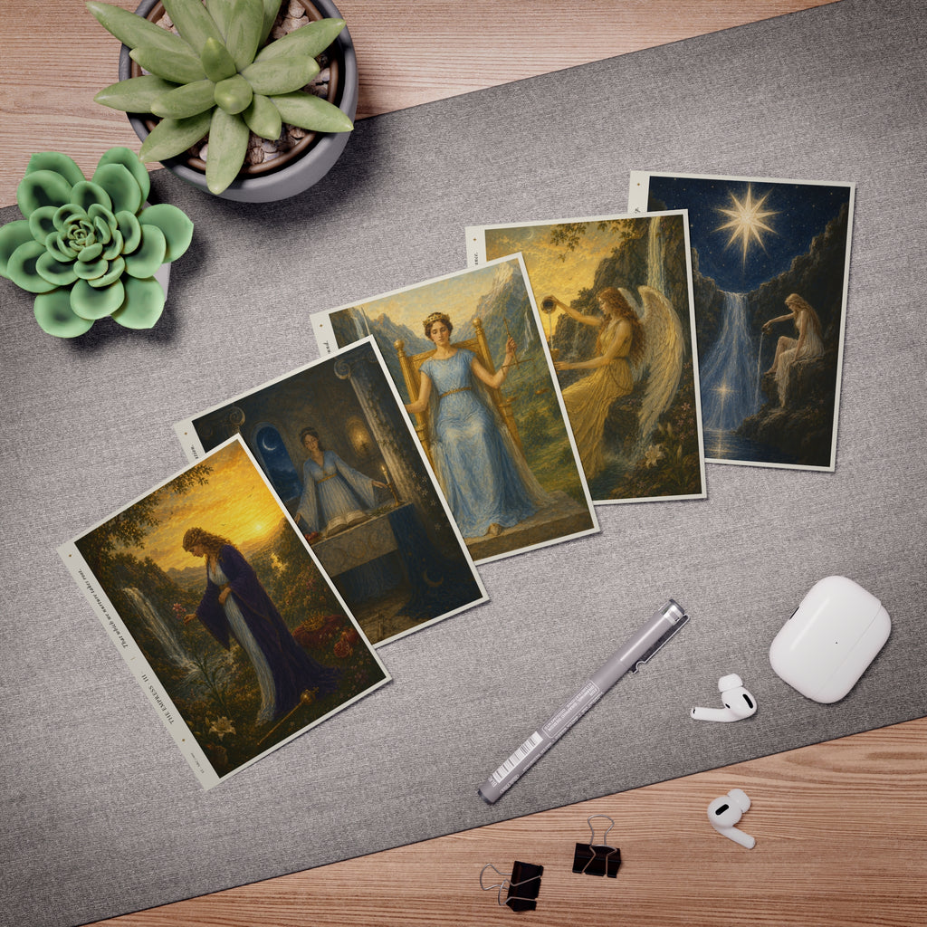 Cards for Life & Reflection | A Set of 5 Fine Art Cards Inspired by Tarot
