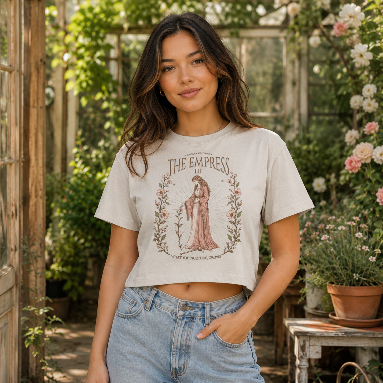 Cropped Tee · Empress Collection · What You Nurture, Grows