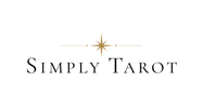 Logo of Simply Tarot with a decorative star on a white background