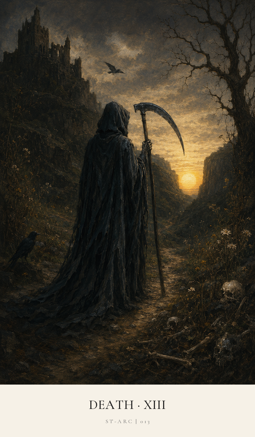 Death tarot card from the Simply Tarot deck