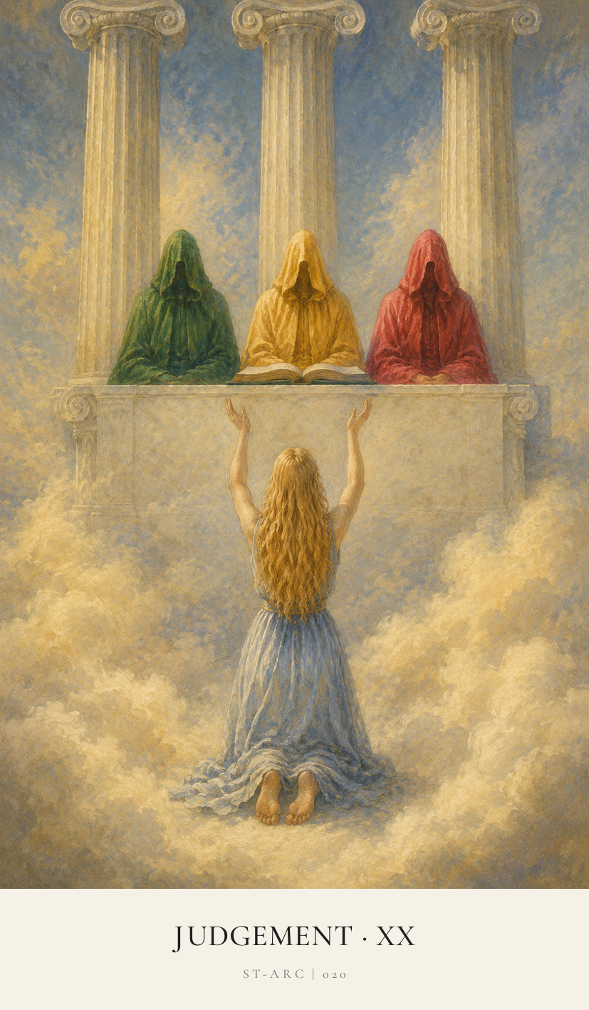 Judgement tarot card from the Simply Tarot deck