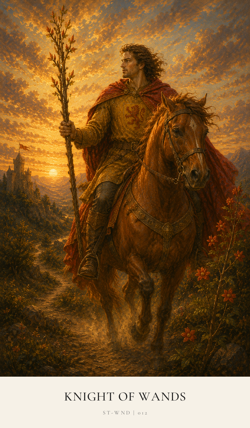 Knight of Wands tarot card