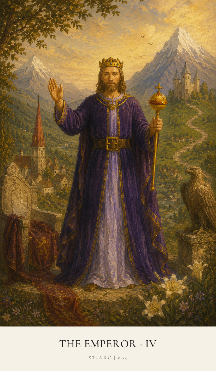 The Emperor tarot card from the Simply Tarot deck