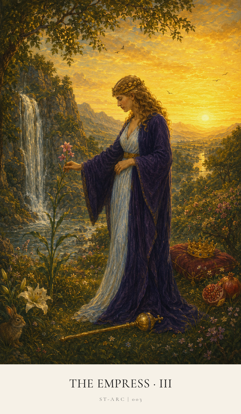 The Empress tarot card from the Simply Tarot deck